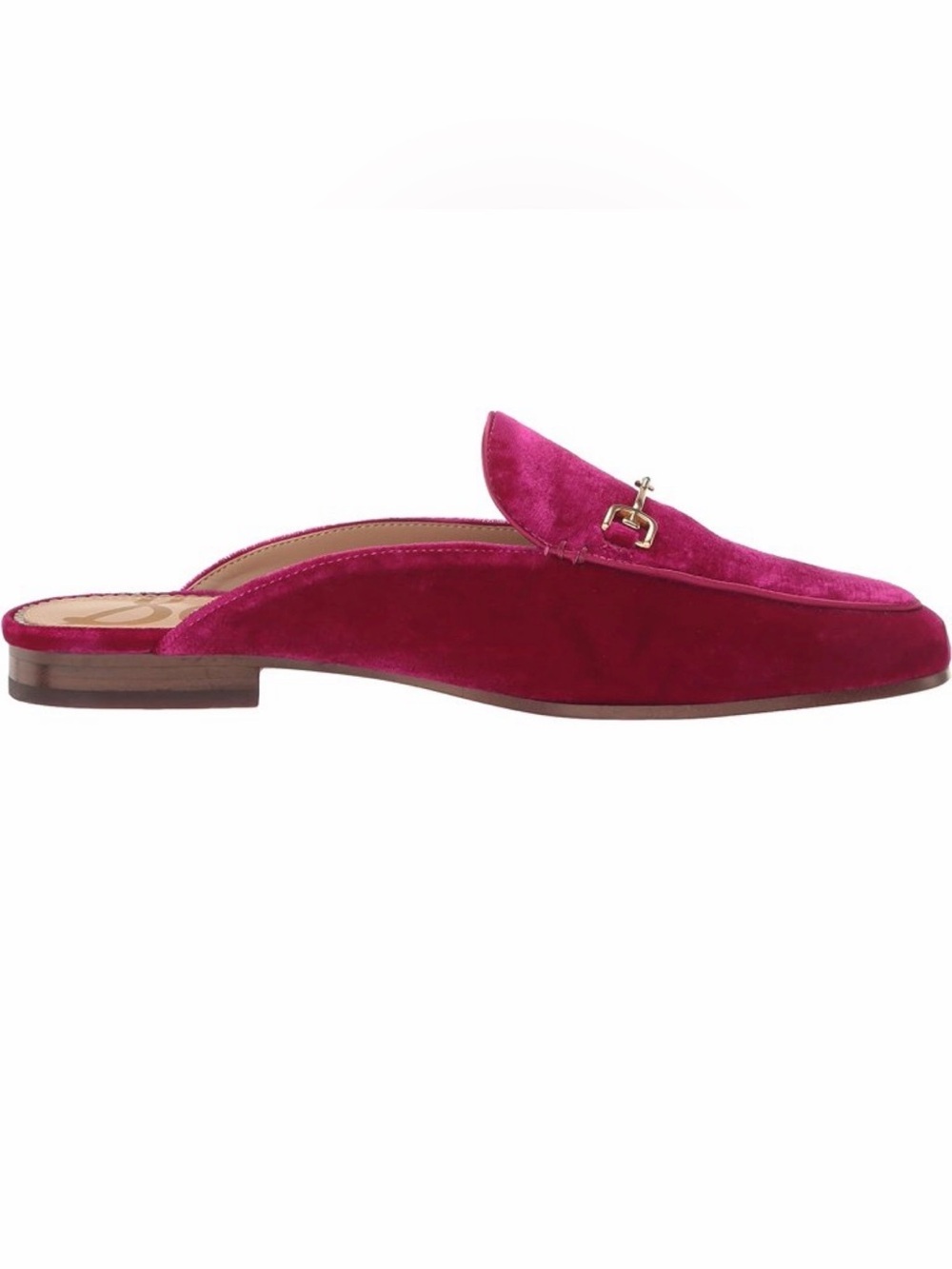 Sam Edelman Linnie Women's Raspberry Velvet Mule - Picture 10 of 10